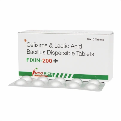 CEFIXIME-200MG & LACTIC ACID 60 BILLION (ALU ALU) DISPERSIBLE TABLET) (FIXIN-200 PLUS LB)